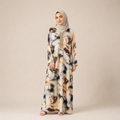 Abstract Pattern Moroccan Gandoura 3-Piece Set