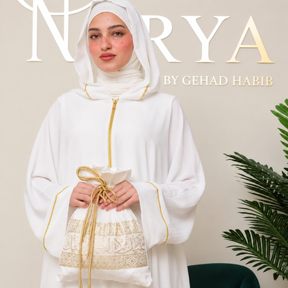 NARYA White 5-Piece Hajj & Umrah Set | Women's Hajj & Umrah Outfit