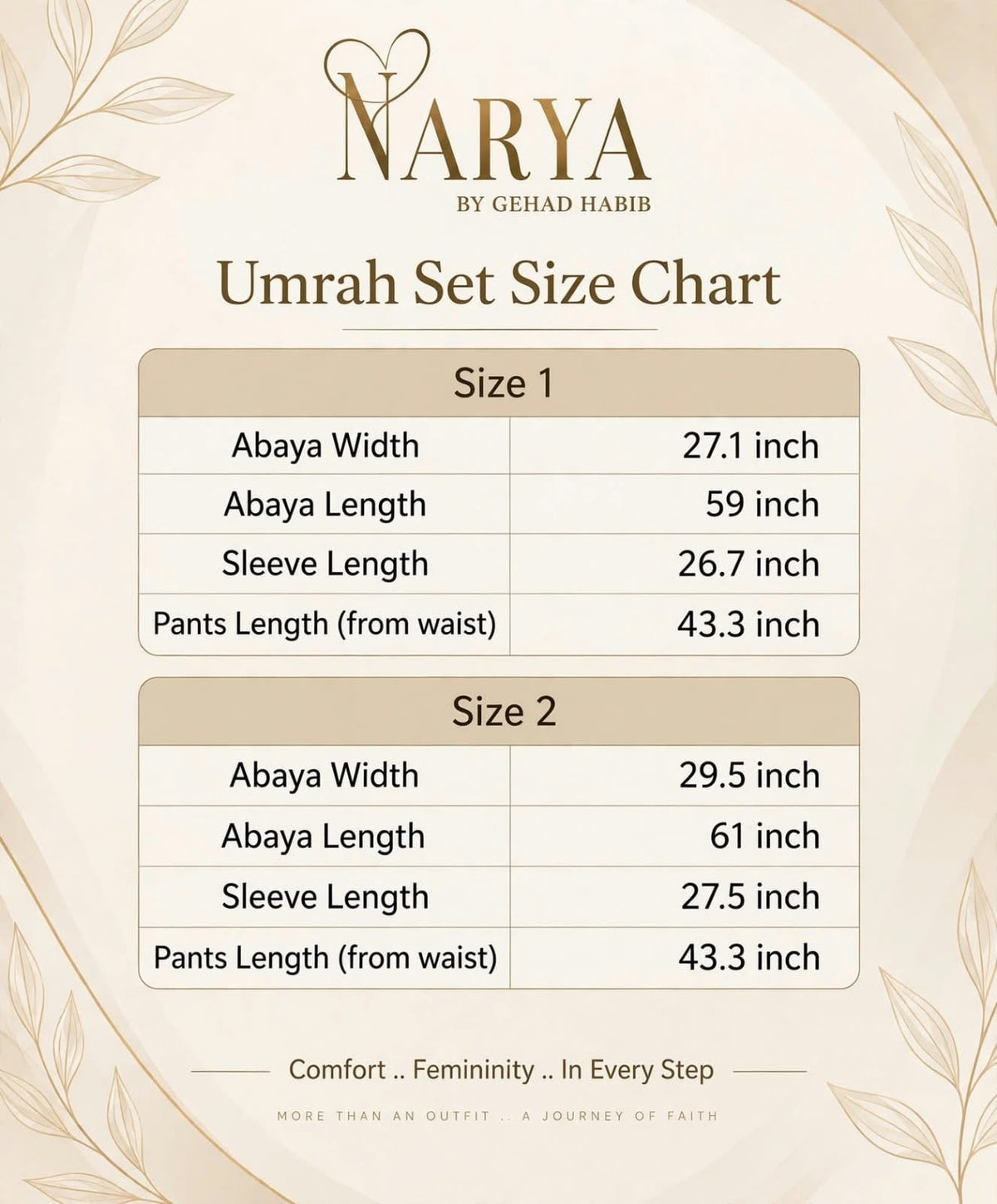 NARYA White 5-Piece Hajj & Umrah Set | Women's Hajj & Umrah Outfit